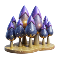 beautiful traditional Diminishing Size Perspective Row of Trees Isolated Element high resolution png