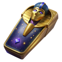 extraordinary abstract Egyptian Mummy Sarcophagus Gold Cutout png