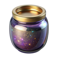 elegant rustic Empty Glass Jar Side View Cutout original png