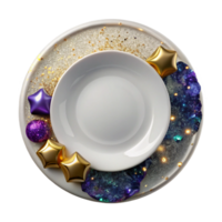 wonderful traditional Empty White Plate Top View Transparent Background authentic png