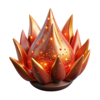 beautiful artistic Fire Red Spark Cutout with Glowing Effect authentic png