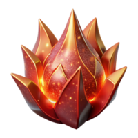 dramatic classic Fire Red Spark Cutout with Glowing Effect authentic png
