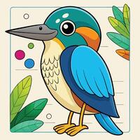 Vibrant and Timeless Black and White and Colorful Coloring Page for Artistic Inspiration vector
