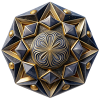 vibrant classic Geometric Pattern Illusion Interlocking Shapes Optical Art Isolated premium png