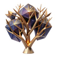 extraordinary abstract Geometric Tree with Branches Isolated with Natural Details high quality png