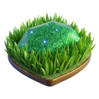 elegant traditional Green Grass Texture Patch Isolated Transparent detailed png