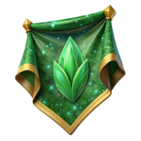 extraordinary traditional Green Tapestry with Leaf Pattern Isolated on Transparent Background exclusive png