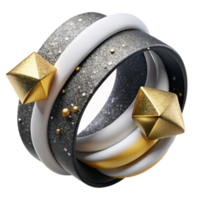 beautiful contemporary Mach Bands Illusion Gradient Contrast Black and White Cutout detailed png
