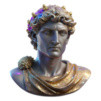 elegant rustic Marble Statue Roman Emperor Bust Transparent original png