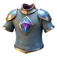 vibrant creative Medieval Chainmail Armor Metal Grey Transparent Background original png