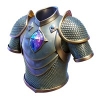 vibrant artistic Medieval Chainmail Armor Metal Grey Transparent Background png