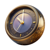 impressive artistic Modern Wall Clock Circular Design Isolated on Transparent Background professional png