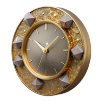 serene minimalist Modern Wall Clock Front View Transparent Background original png