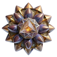 vibrant abstract Opaque Kaleidoscope Form Transparent Background original png