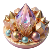 serene vintage Pastel Kaleidoscope Palette Transparent Background exclusive png