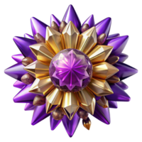 serene traditional Purple Kaleidoscope Burst Isolated on Transparent Background exclusive png