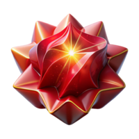beautiful traditional Red Abstract Shape with Perspective Angle Isolated Element premium png
