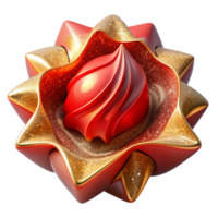 wonderful vintage Red Abstract Shape with Perspective Angle Isolated Element authentic png