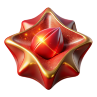 stunning traditional Red Abstract Shape with Perspective Angle Isolated Element exclusive png