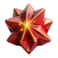 beautiful traditional Red Abstract Shape with Perspective Angle Isolated Element professional png