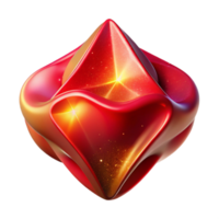 magnificent traditional Red Abstract Shape with Perspective Angle Isolated Element high resolution png