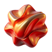beautiful vintage Red Abstract Shape with Perspective Angle Isolated Element premium png