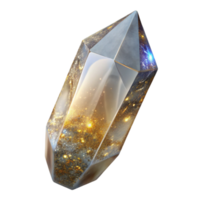 wonderful classic Rock Crystal Clear Quartz Point Transparent Background detailed png