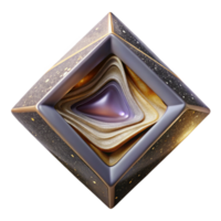 vibrant vintage Shape Constancy Illusion Rotating Square Angled View Transparent Background genuine png