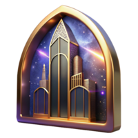 stunning minimalist Skyscraper Window Reflection City Lights Cutout high quality png