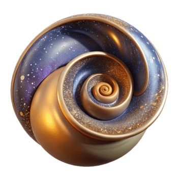 meraviglioso rustico spirale conchiglia vicino su Visualizza isolato su trasparente sfondo autentico png