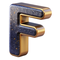 serene abstract Stencil Font Letter F Isolated png