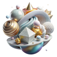 dramatic artistic Abstract Light Compositions with Layered Elements Cutout professional png
