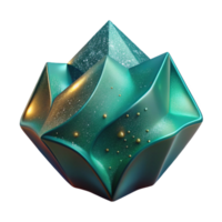 impressive abstract Teal Abstract Shape with Gradient Overlay Cutout high resolution png