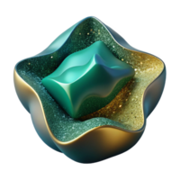 wonderful modern Teal Abstract Shape with Gradient Overlay Cutout high resolution png
