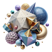 extraordinary modern Abstract Shapes Cutout with Geometric Design genuine png