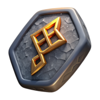serene vintage Viking Rune Stone Inscription Closeup Grey Isolated Element original png