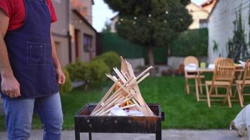 Creating the perfect fire pit for a relaxing backyard barbecue with friends and family in a cozy outdoor setting video