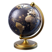 elegant traditional Vintage Globe Isolated with Soft Lighting high resolution png