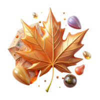impressive vintage Autumn Leaf Caught in Whispering Winds Transparent Background genuine png