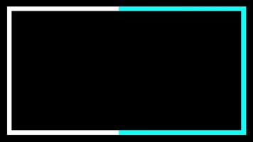 animated border in black background with many color light video