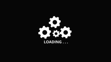 unique loading, loading screen gif, spinner, on black background Free video