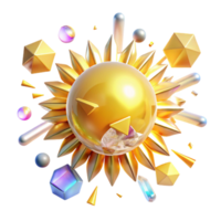 elegant vintage Bright Sun Rays with Transparent Background authentic png