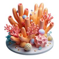 wonderful rustic Coral Reef Cutout on Transparent Background exclusive png