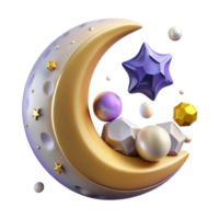 wonderful traditional Crescent Moon Cutout with Soft Glow high quality png