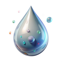 vibrant rustic Crystal Clear Water Drop with Transparent Background high resolution png