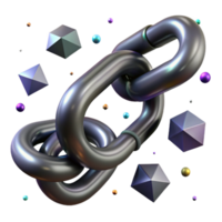 extraordinary rustic Dark Gray Linked Chain with Transparent Background genuine png