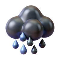 magnificent rustic Dark Gray Rain Cloud Isolated Element original png