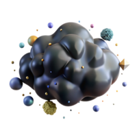 extraordinary minimalist Dark Matter Cloud Cutout with Invisible Mass detailed png