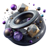 serene abstract Dark Matter Halo Transparent Background with Galactic Distribution detailed png