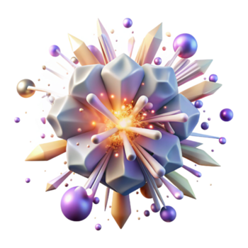 magnifico rustico che esplode supernova isolato su trasparente sfondo autentico png